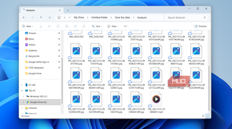 Google Drive folder in Windows File Explorer