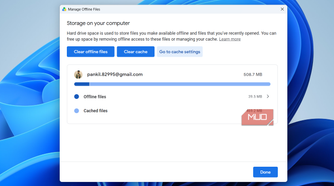 Google Drive offline files