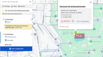 The Cincinnati Zoo in Google My Maps