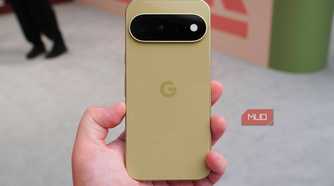 The base Pixel 11 in the Pistachio colorway in the hand.