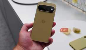 The back of the Google Pixel 11 in Pistachio.