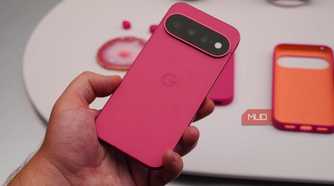 The back of the Google Pixel 11 in Hibiscus.