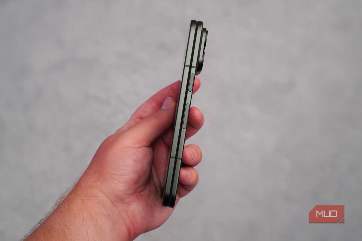 The side profile of the Pixel 11 Pro Fold.