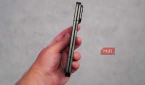 The side profile of the Pixel 11 Pro Fold.
