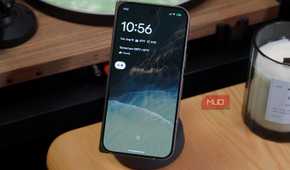 A Pixel 11 Pro Fold on a Qi2 wireless charger.