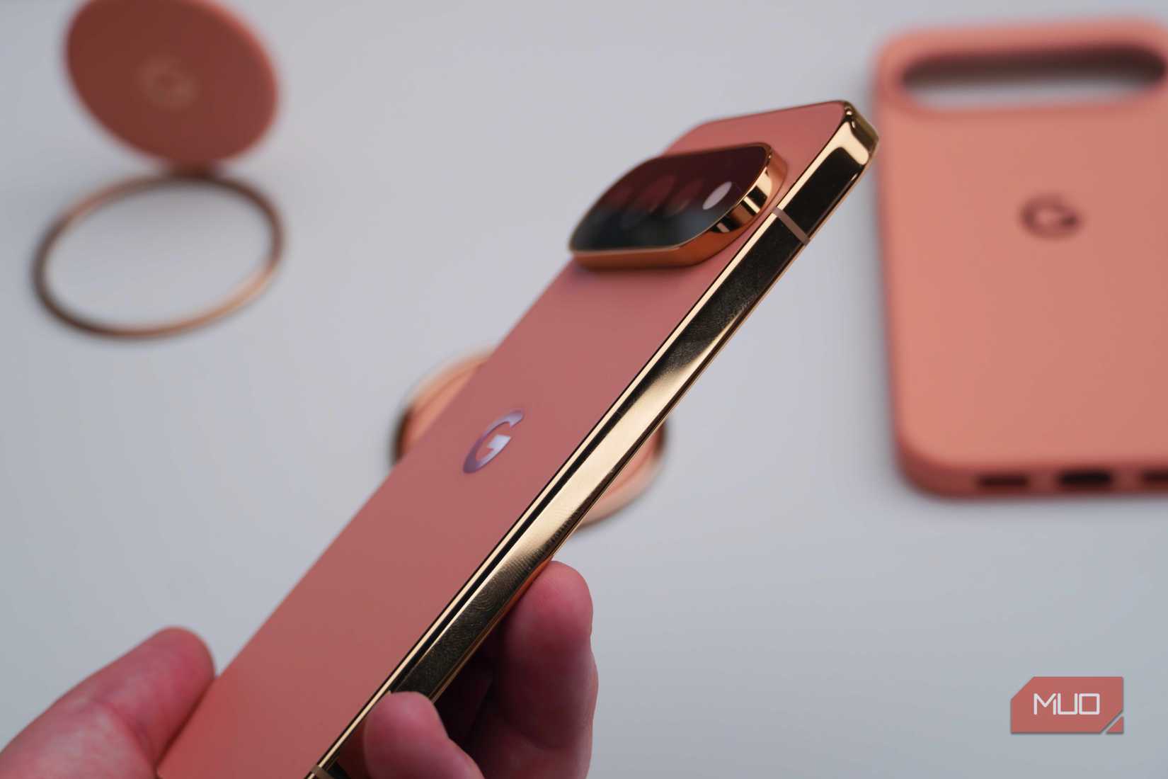 The camera bump on the Pixel 11 Pro.