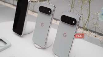 A lineup of Google Pixel 11 Pro/Pro XL phones.