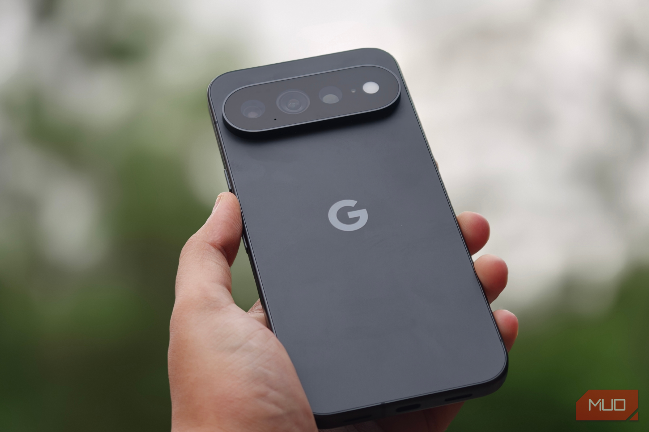 Google Pixel 11 Pro XL Obsidian color in a person's hand