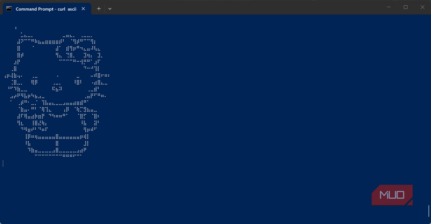 Hello Kitty ASCII art in Command Prompt