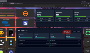 Homelab Homarr dashboard running on HTTP