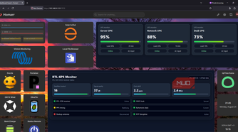 Homelab Homarr dashboard running on HTTP