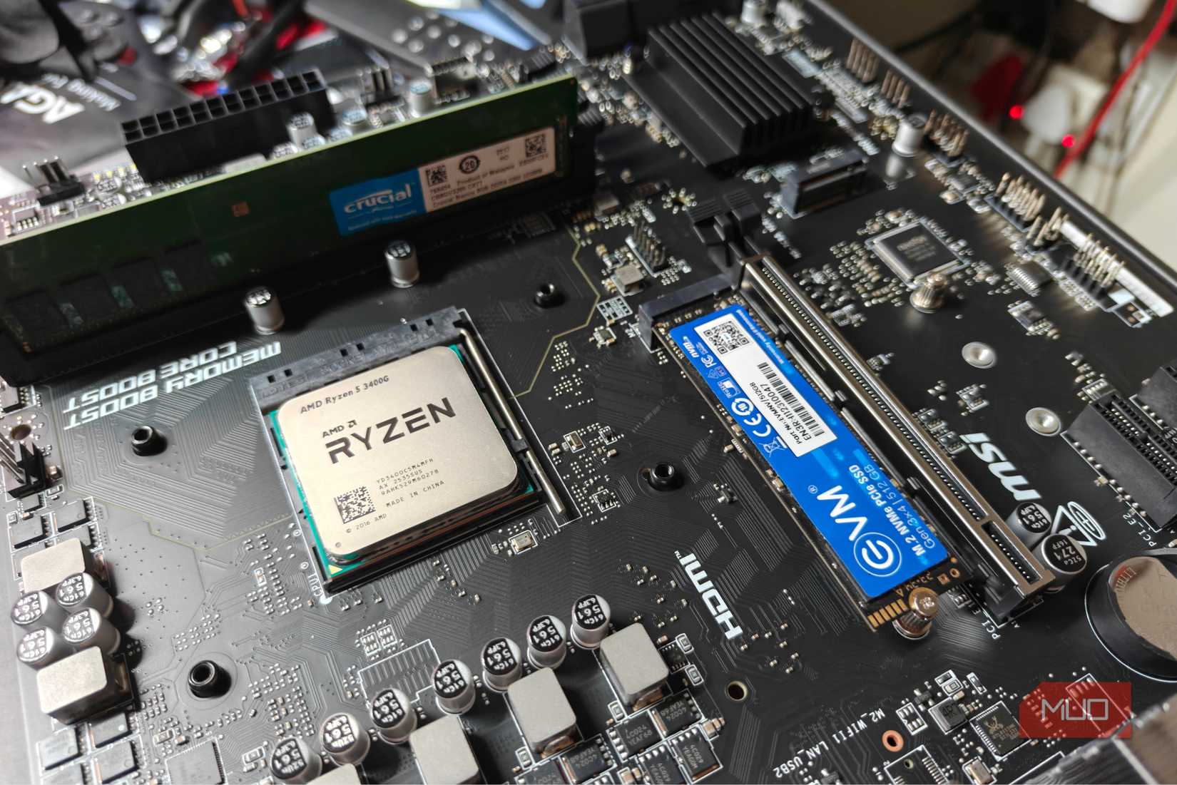 Using the Ryzen 3400G as the CPU