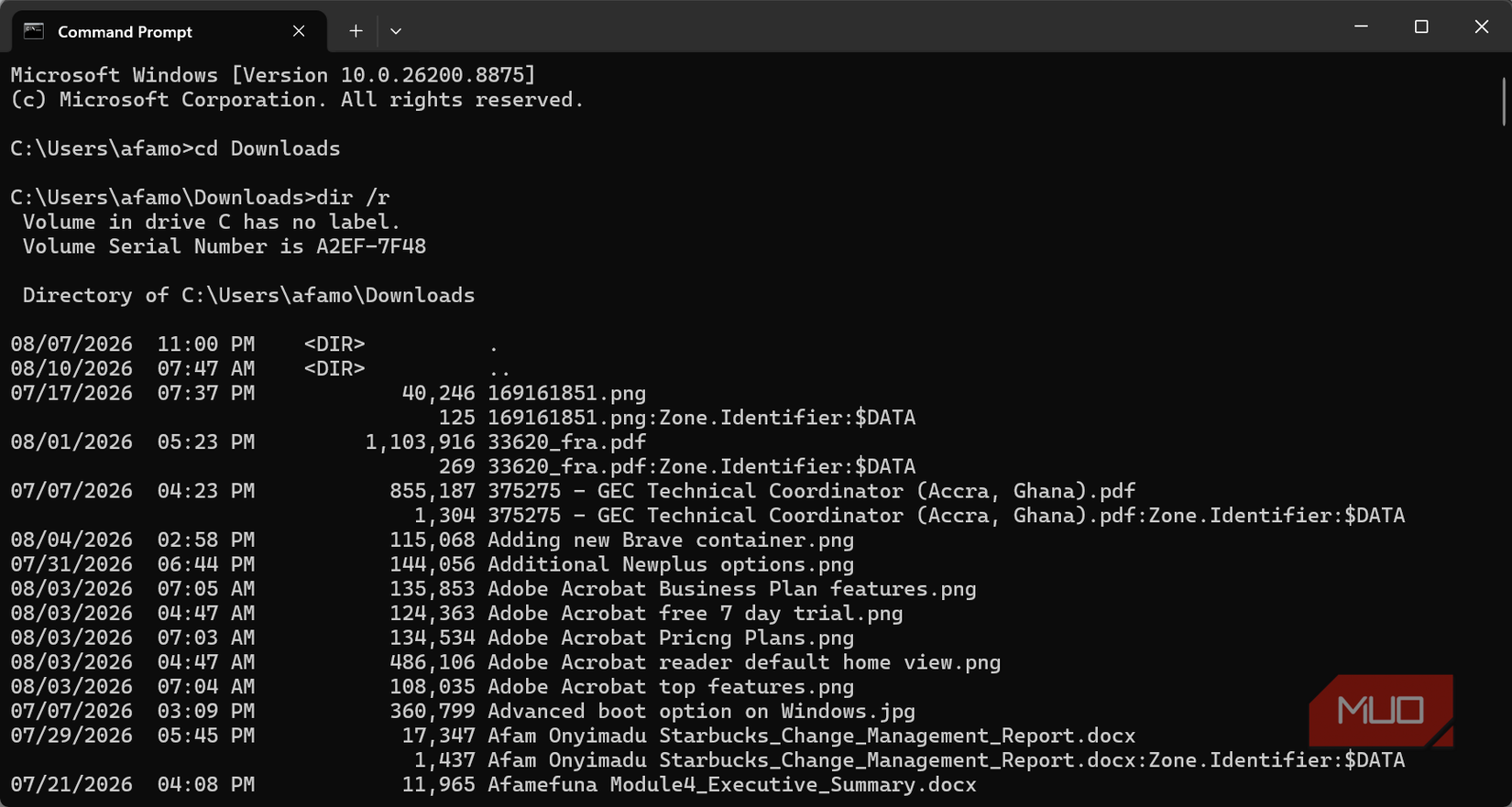 I dentifier data attached to downloads