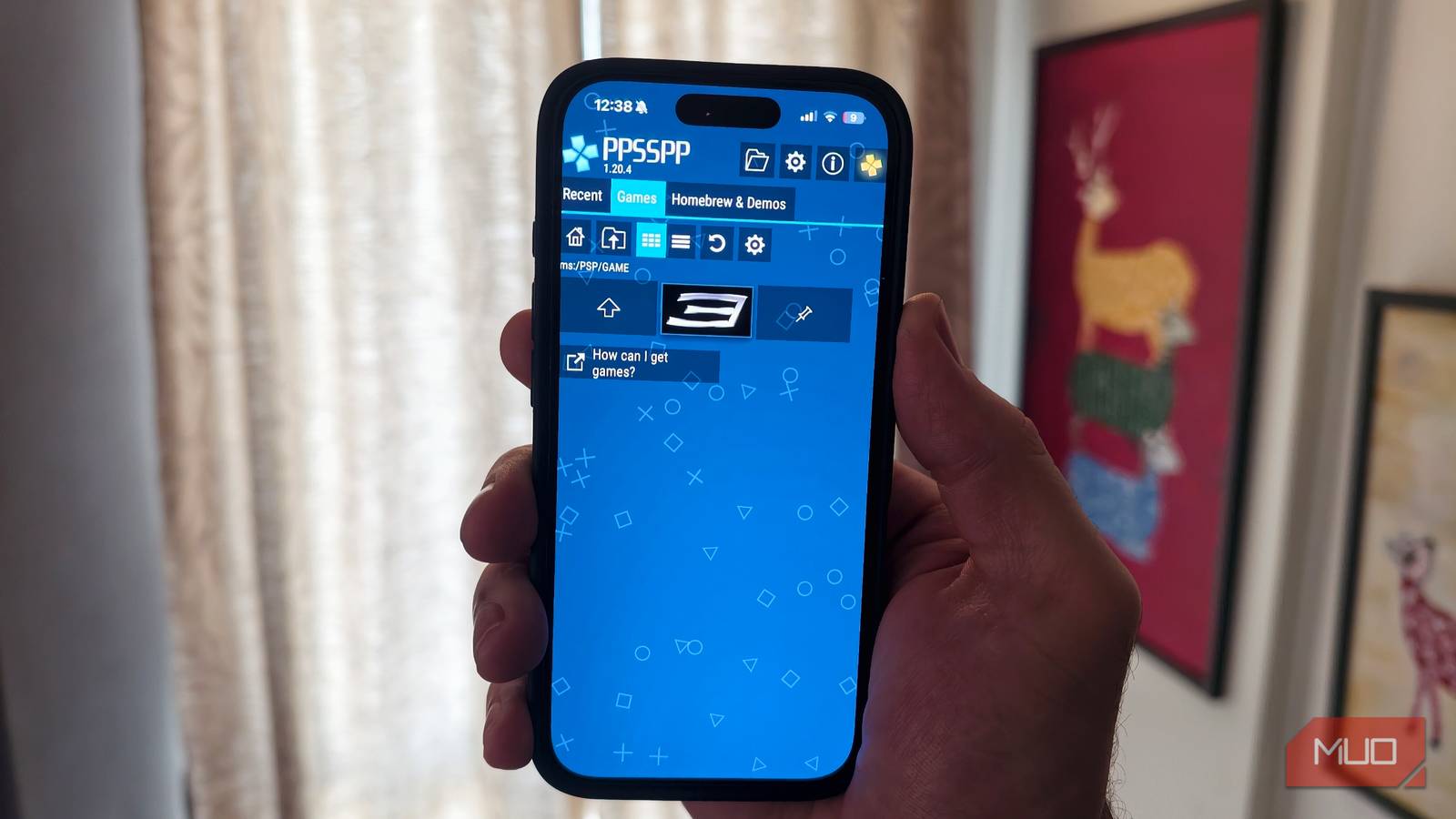 screenshot of the ppsspp app