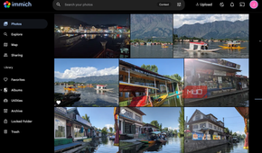 The gallery page on Immich.