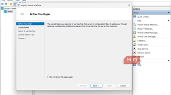 Importing VM on Windows