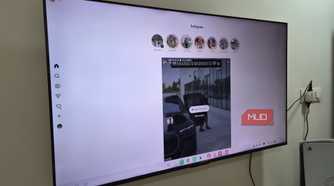Instagram open on smart TV