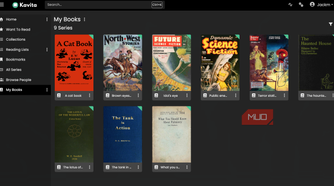 The book selection displayed on Kavita.