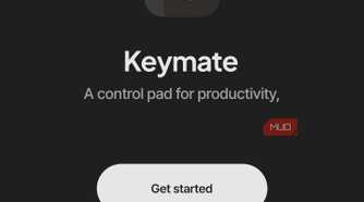 Keymate welcome screen with Get Started button