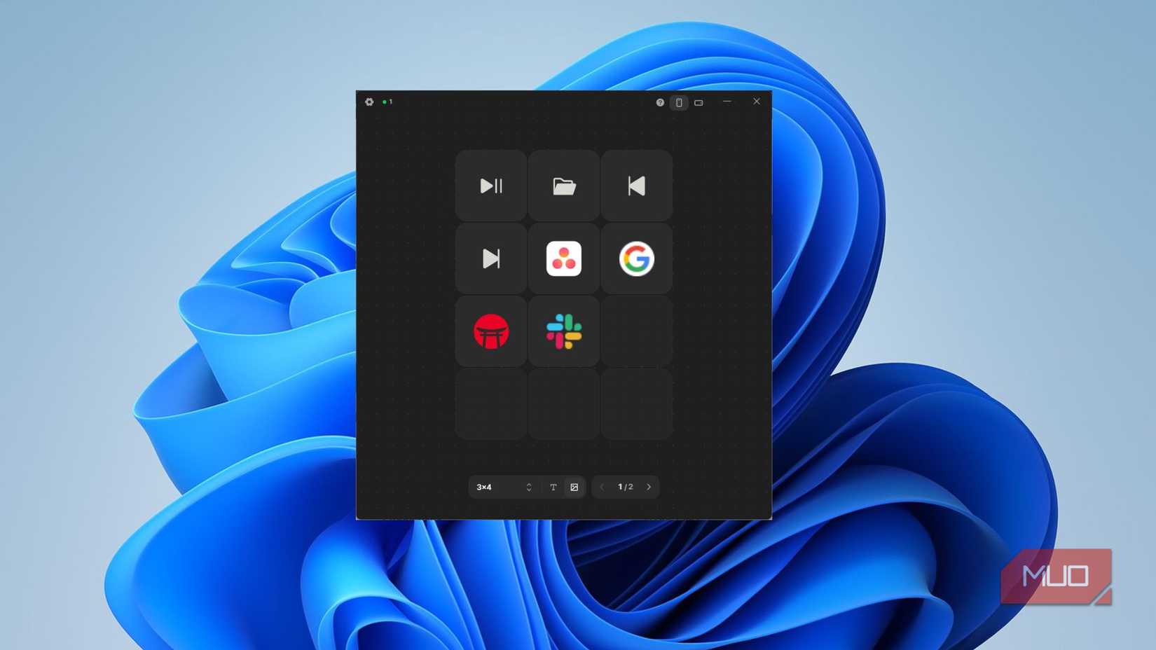 Keymate desktop client app with assigned macro shortcuts