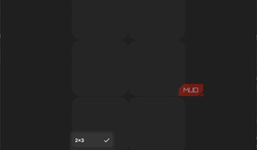 Keymate desktop interface displaying grid dimension options