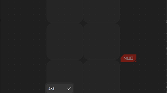 Keymate desktop interface displaying grid dimension options
