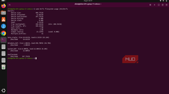 Linux space usage overview