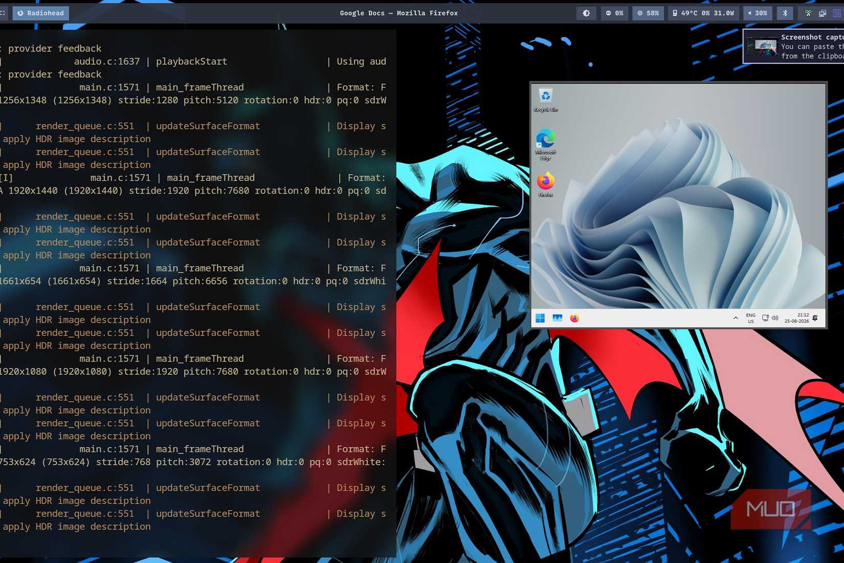 Looking Glass in a weird aspect ratio