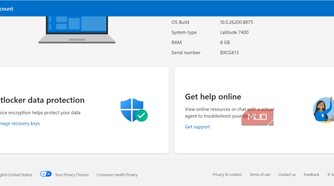 Managing recovery keys in microsoft account