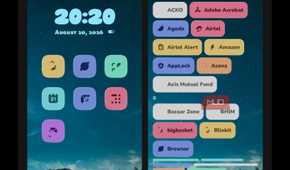 Pick your style theme selection screen showing Night Sky and Desert presets