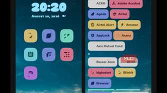 Pick your style theme selection screen showing Night Sky and Desert presets