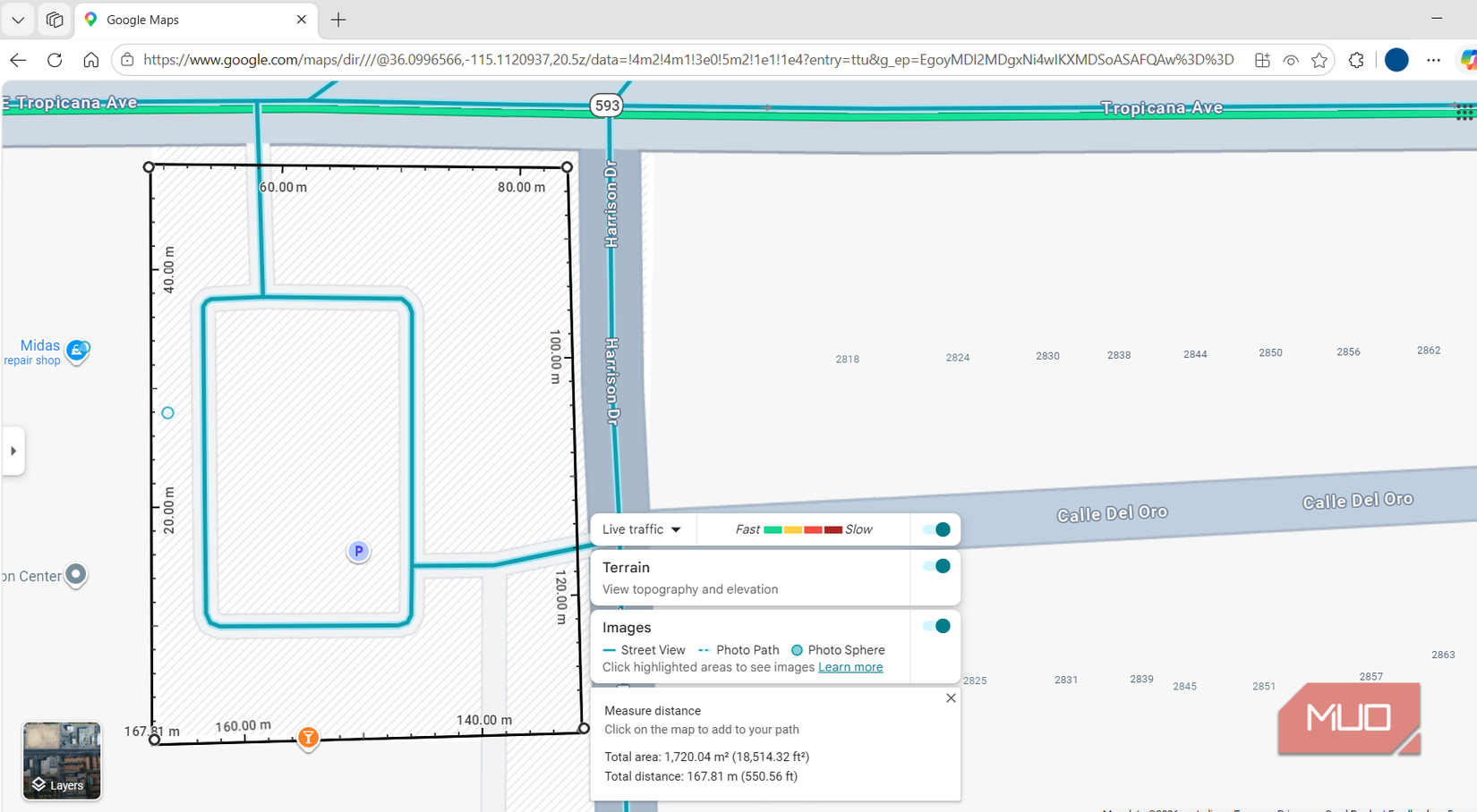 Measure tool in Maps for PC