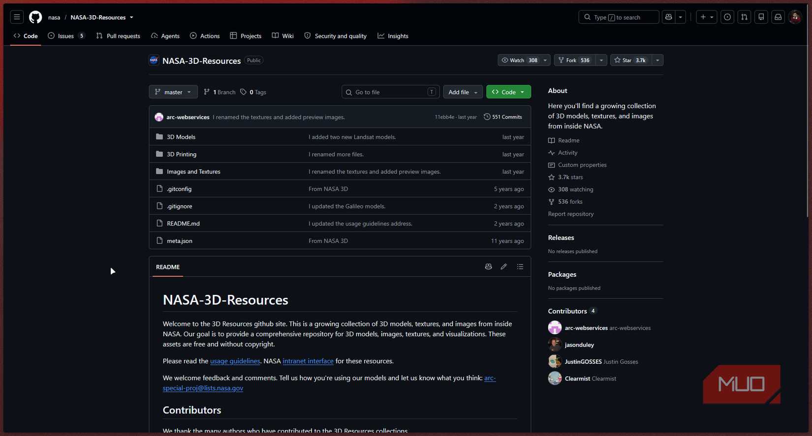 NASA 3D resources library.