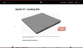Nasa Apollo 12 landing site 3d model.-1