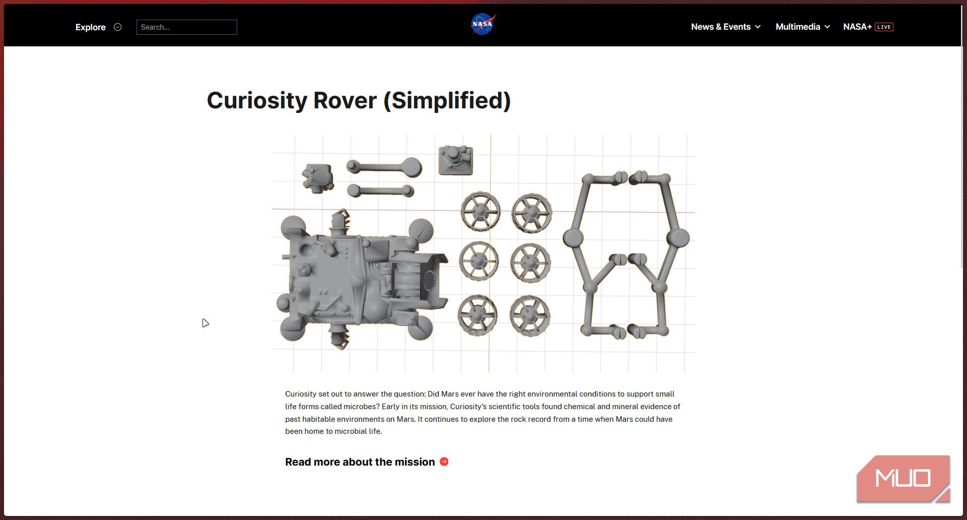 NASA curiosity rover 3d model.-1