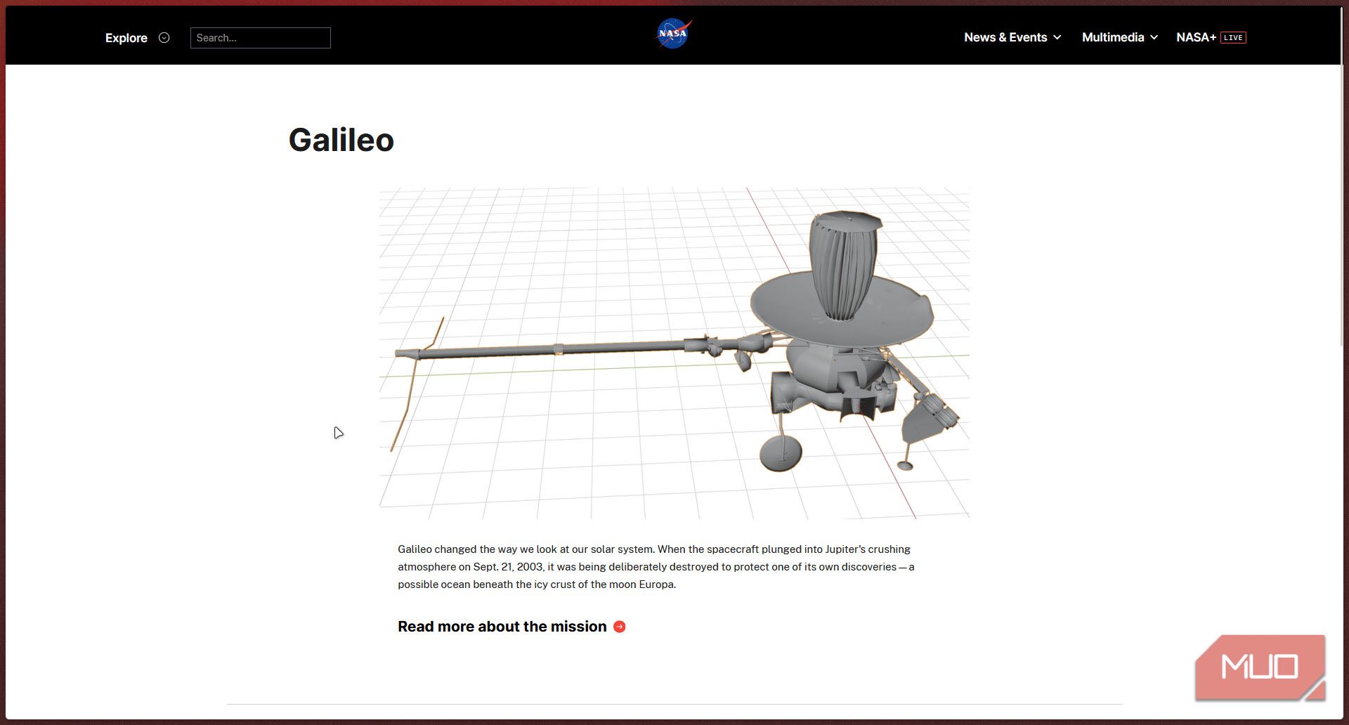 NASA Galileo 3d model.-1