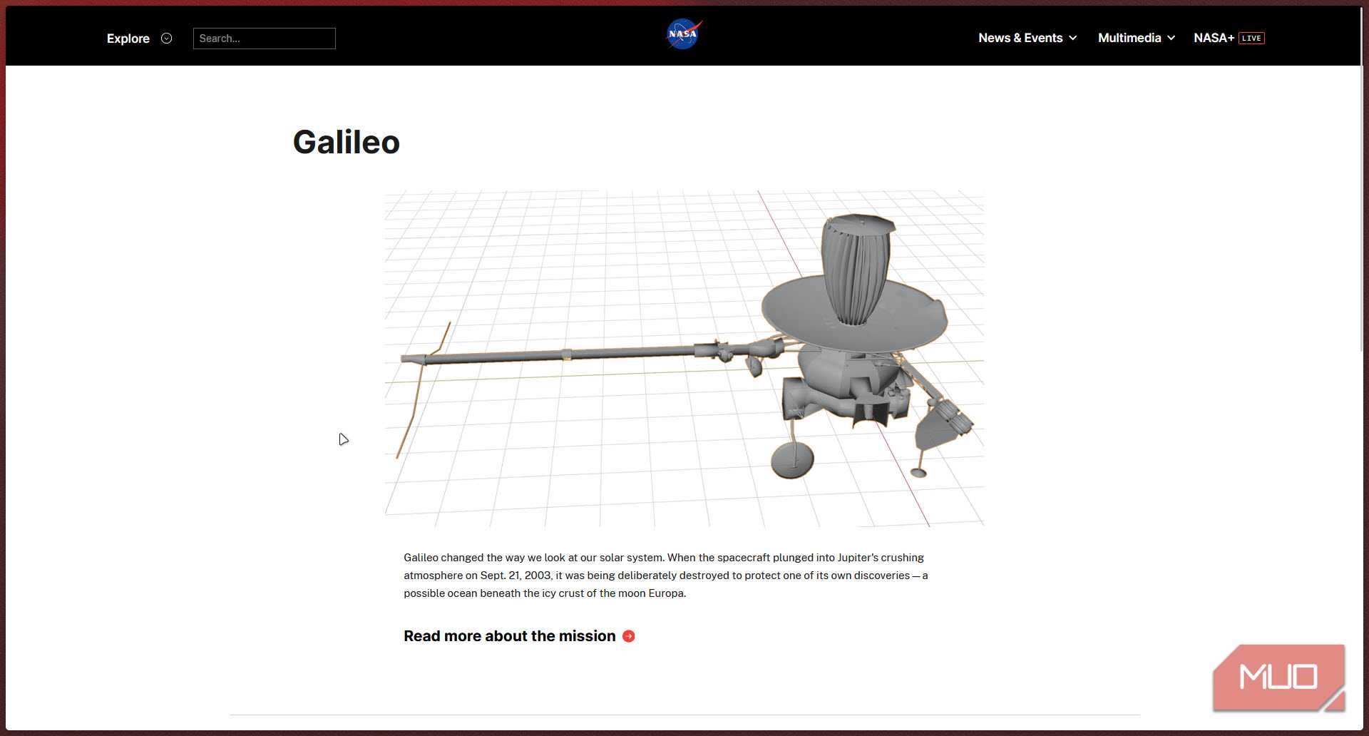 NASA Galileo 3d model.-1