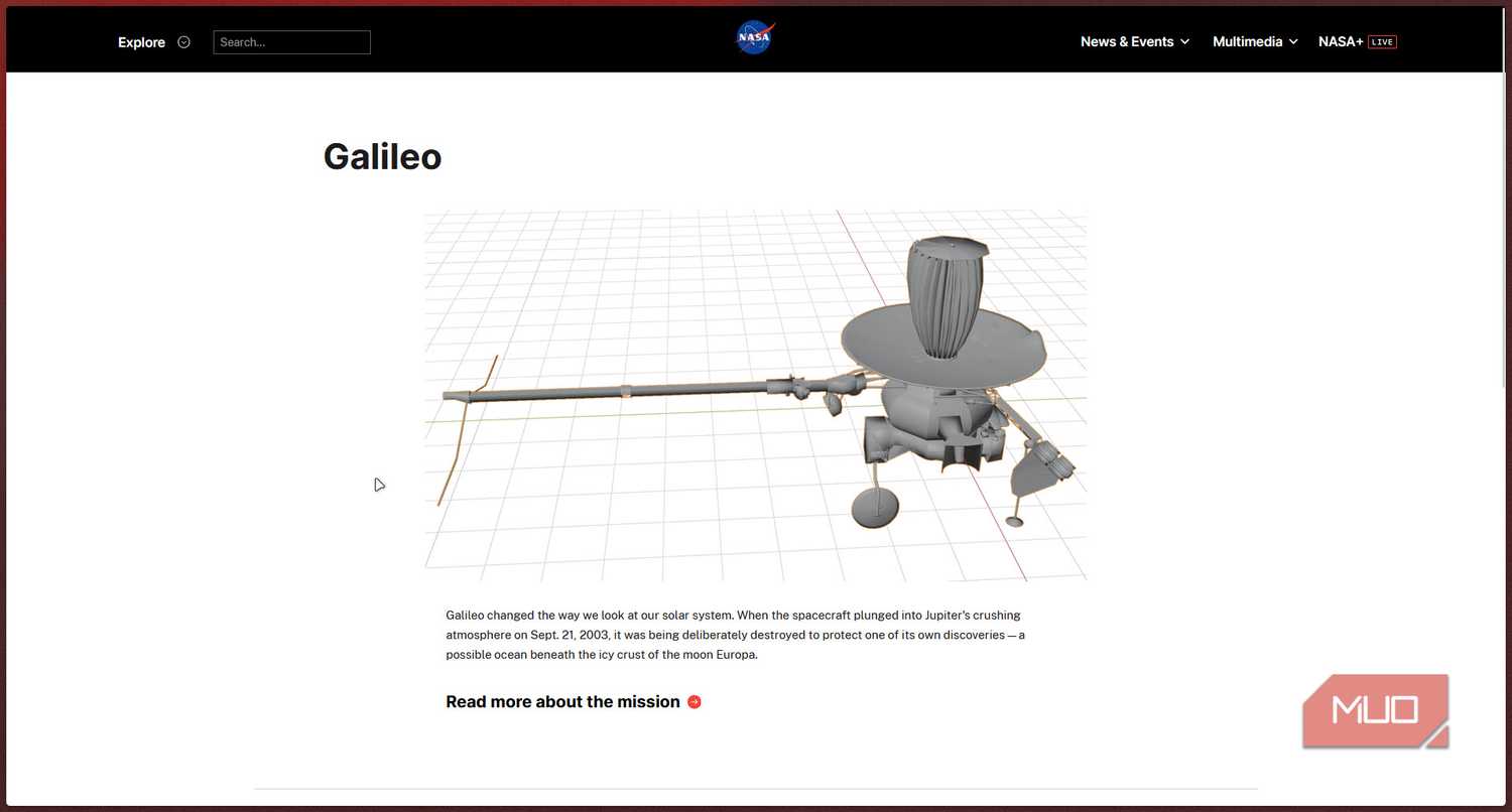 NASA Galileo 3d model.-1