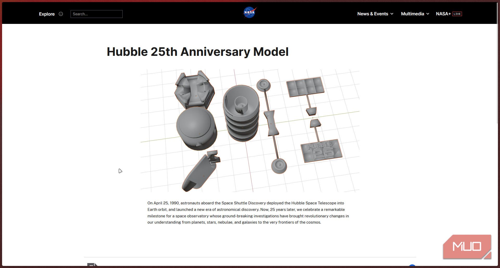 NASA hubble 3d model.-1