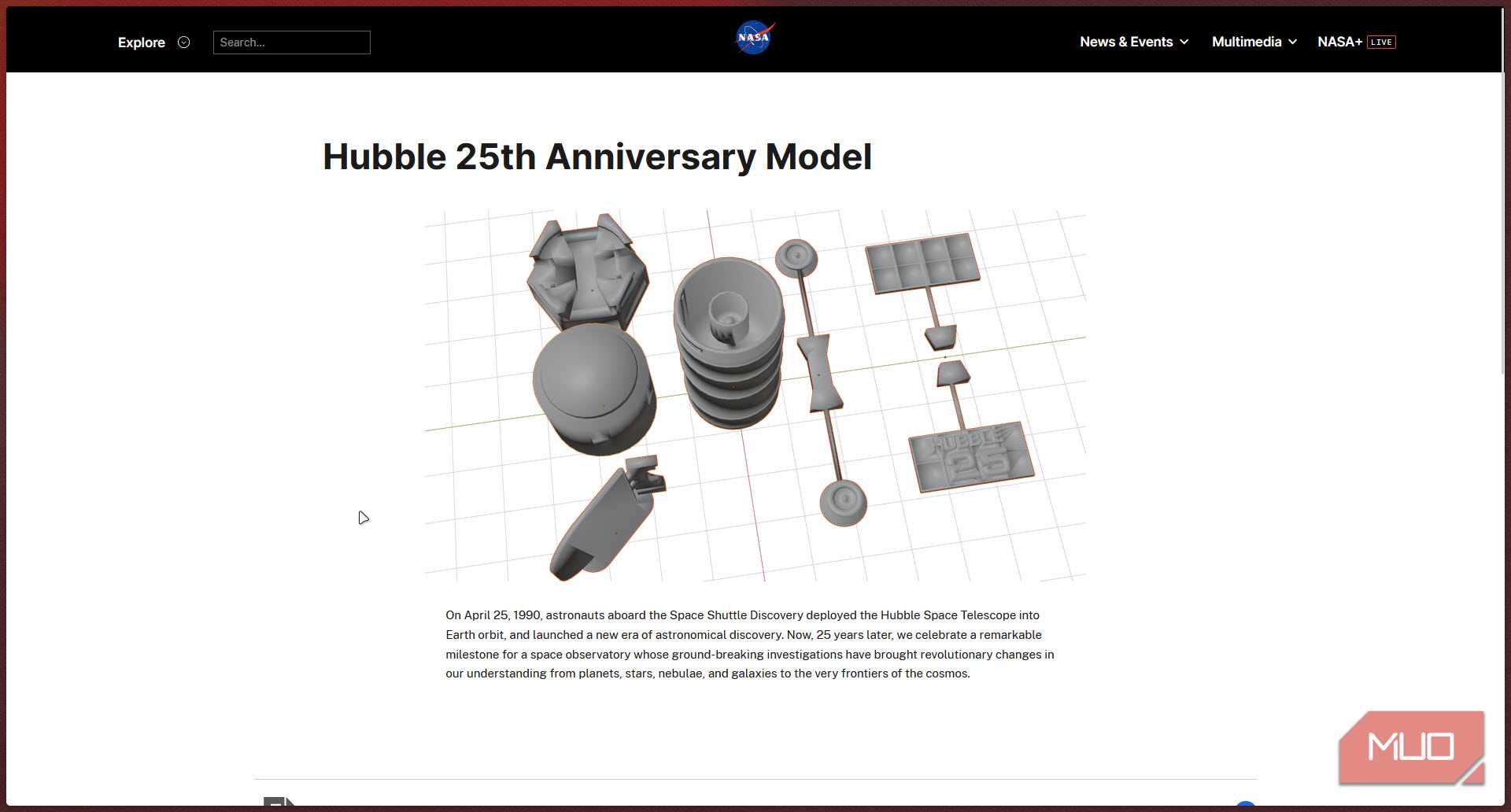 NASA hubble 3d model.-1