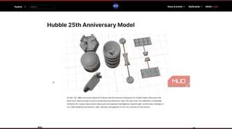 NASA hubble 3d model.-1