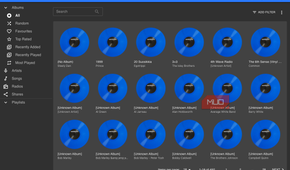 All albums displayed on Navidrome.