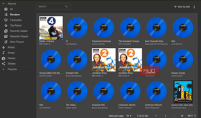 Random playlists displayed on Navidrome.