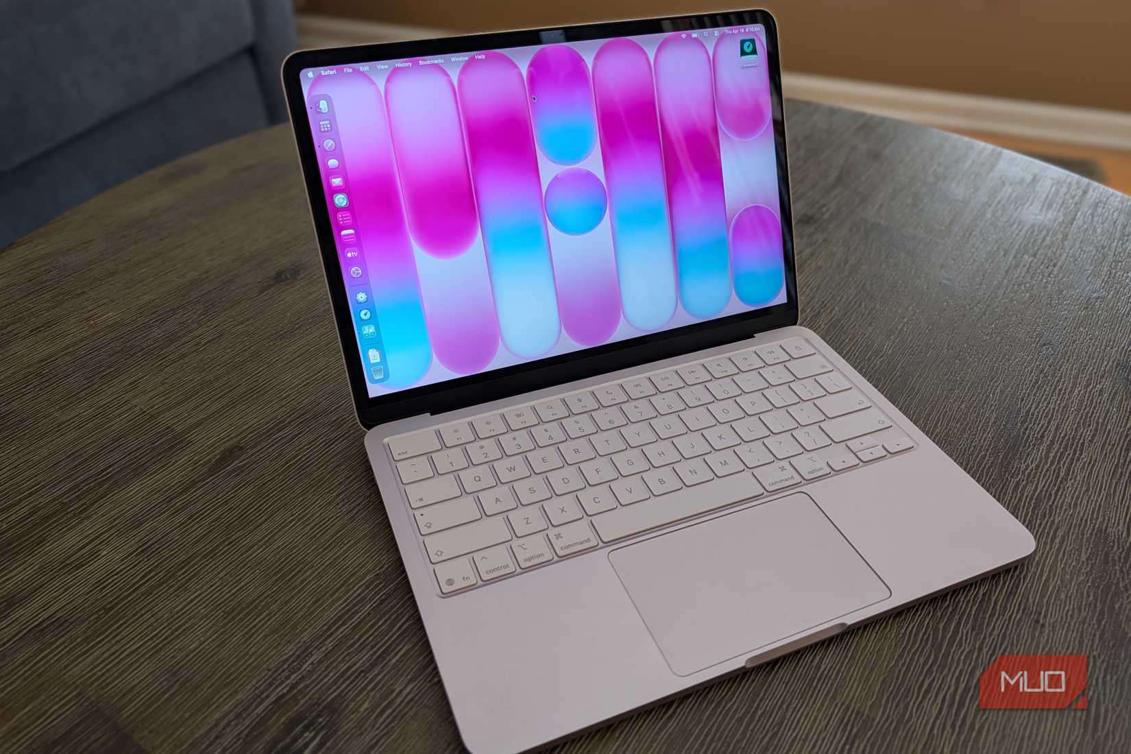 macbook neo on table