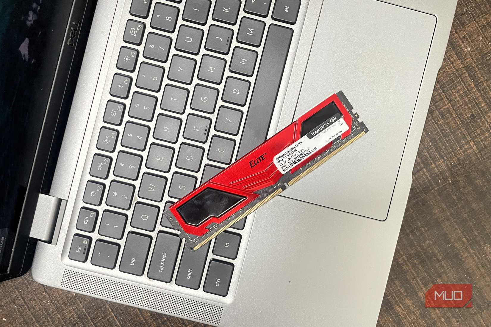 8GB DDR4 RAM on a laptop