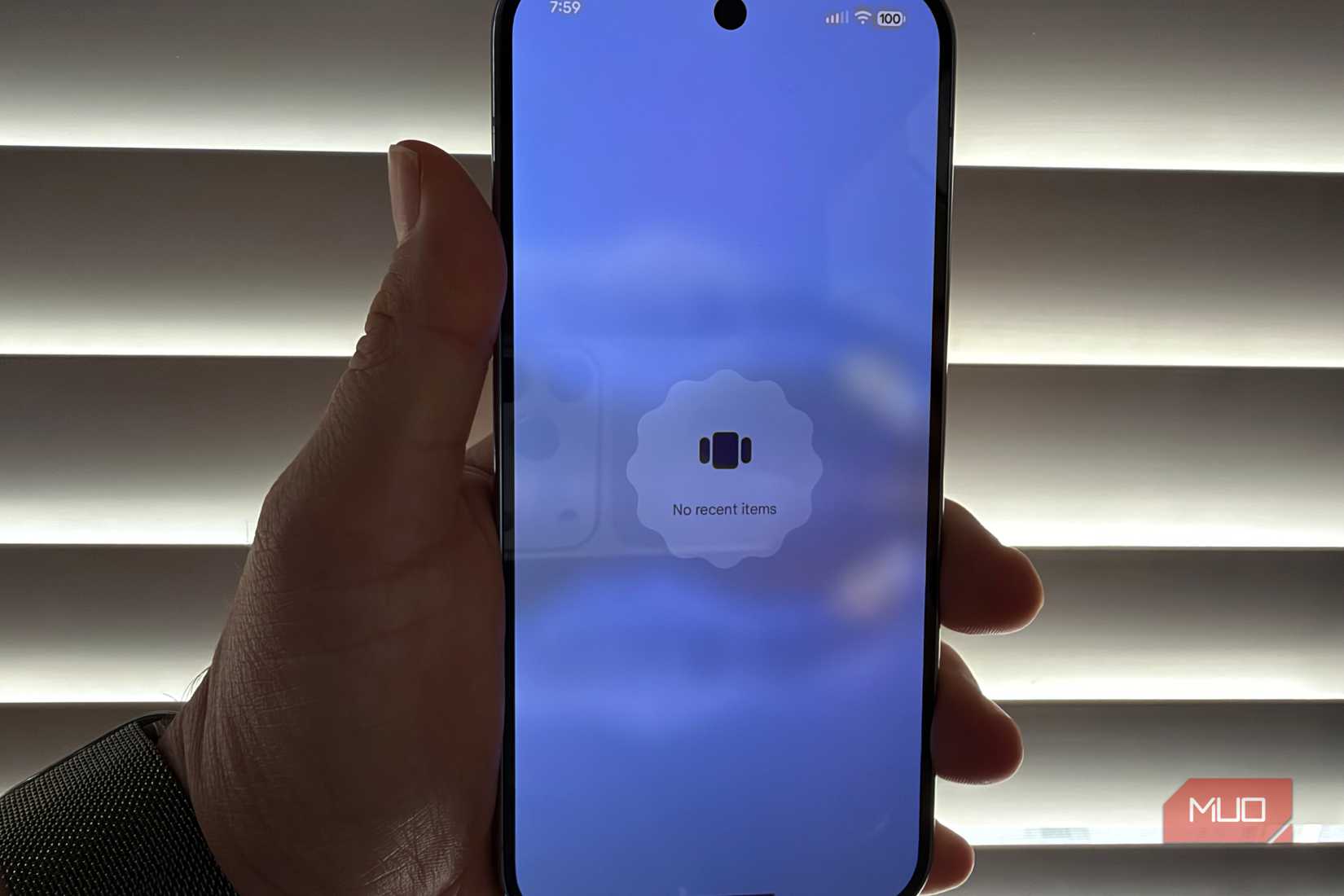 no recents on android