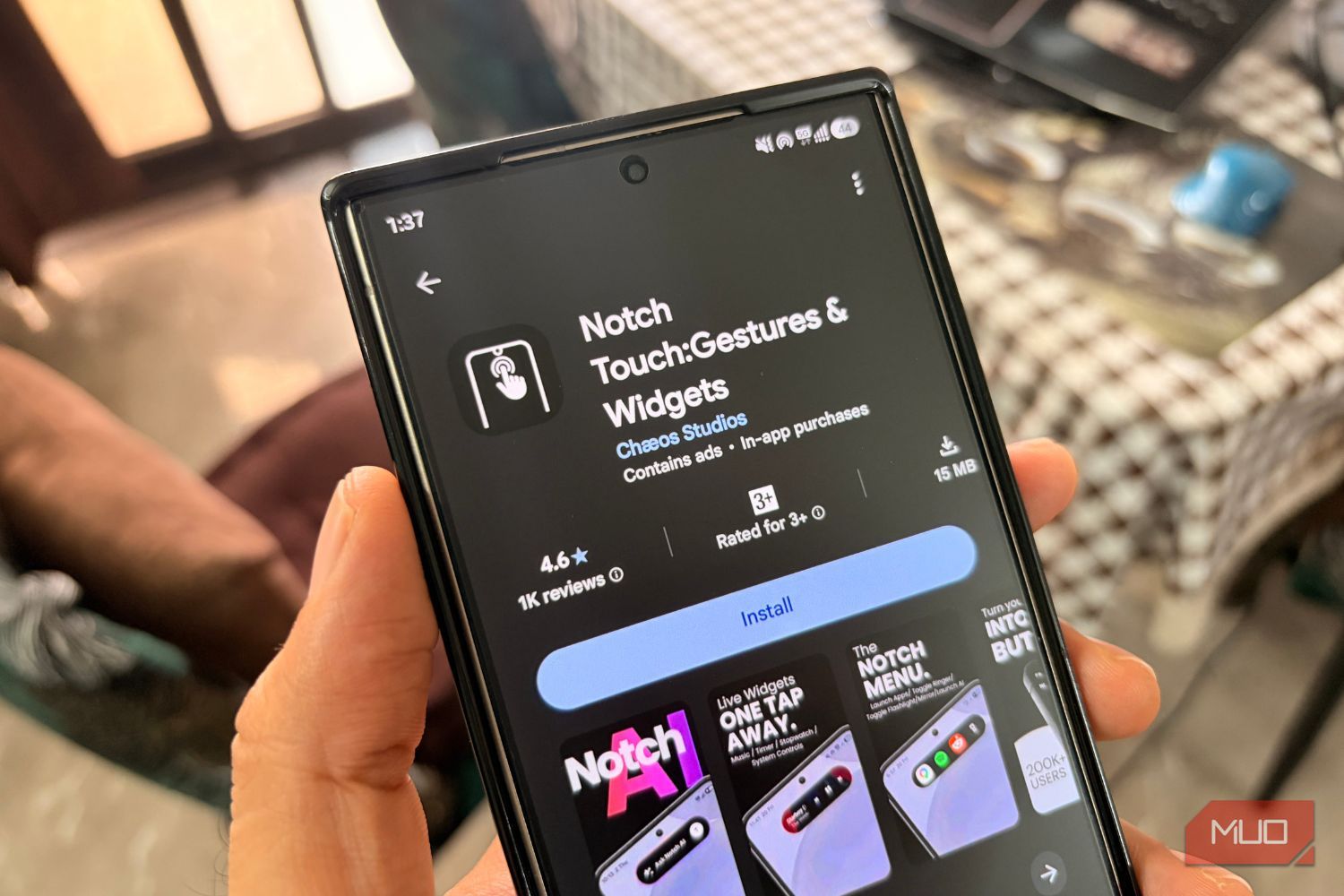Notch Touch Android app hero image
