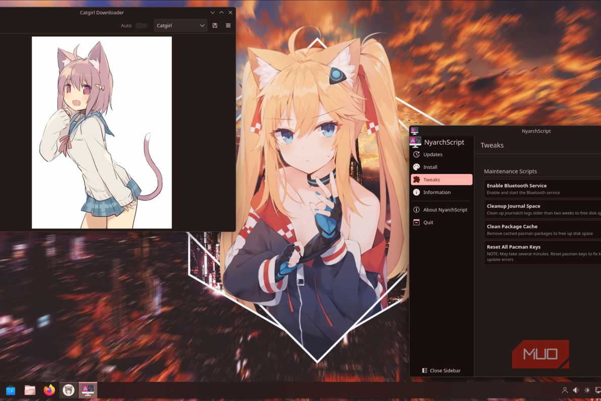 Опыт использования Nyarch Linux: тест самого необычного дистрибутива на базе Arch