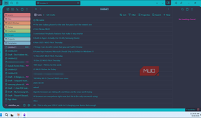 obsidian bases plugin database table with 528 results