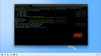 Ocrmypdf Processing Pdf With Ocr And Image Optimization On Wsl Terminal